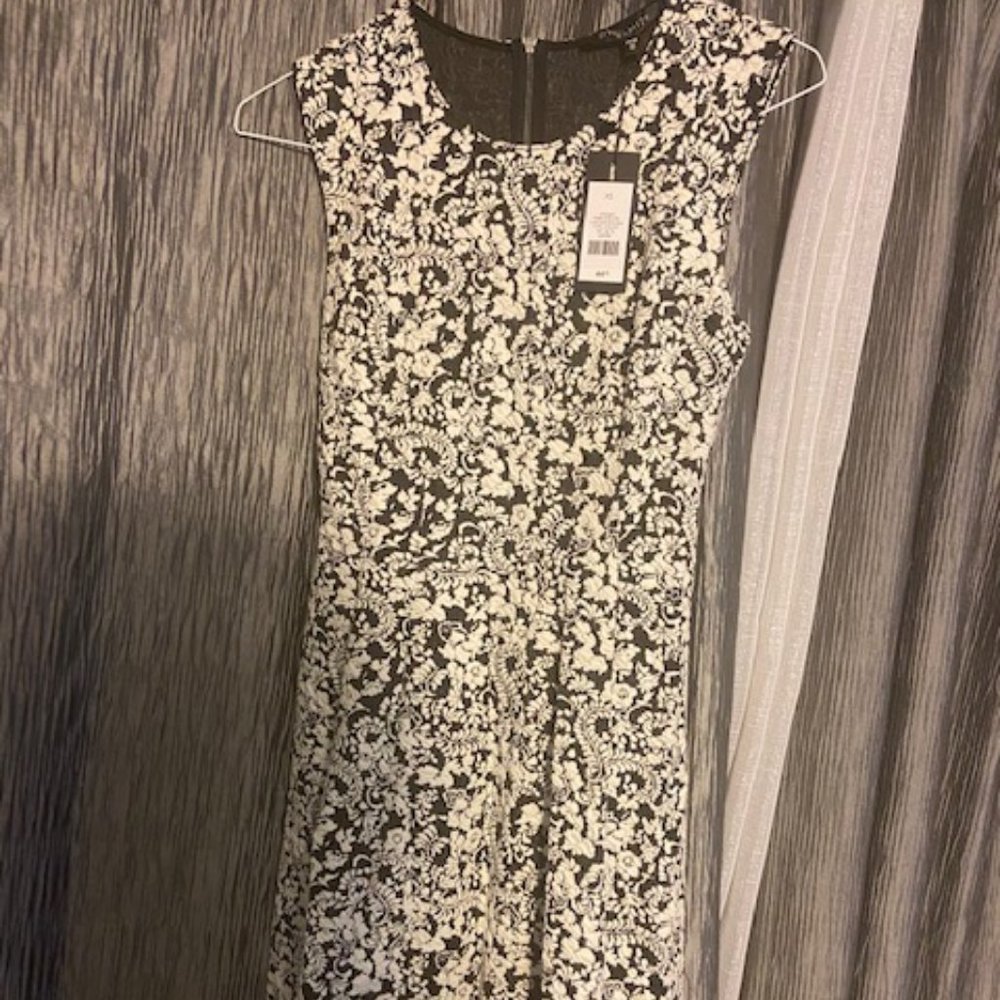 Dynamite Jacquard Fit and Flare Dress XS